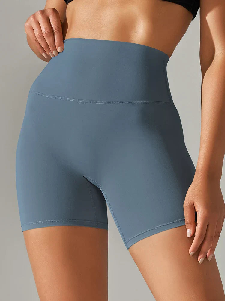 Damen Sport Yogashorts nahtlos, elastisch und atmungsaktiv für Bewegung und Komfort