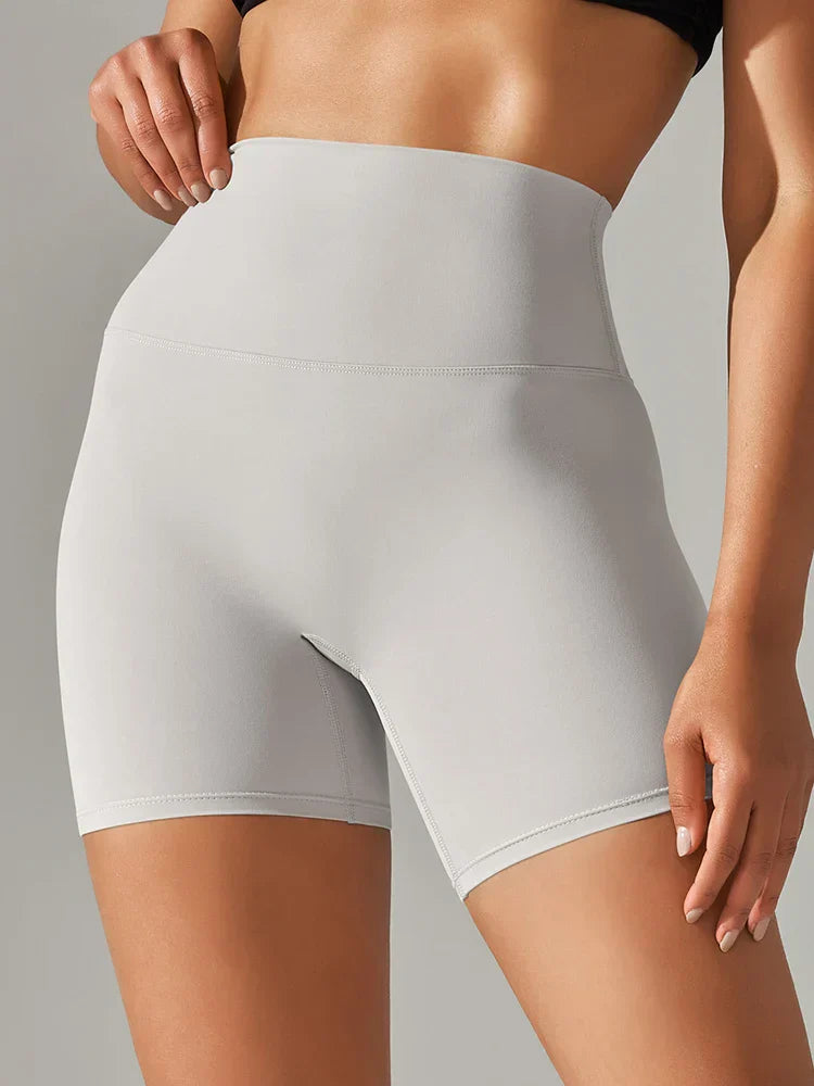 Damen Sport Yogashorts nahtlos elastisch komfortabel und blickdicht