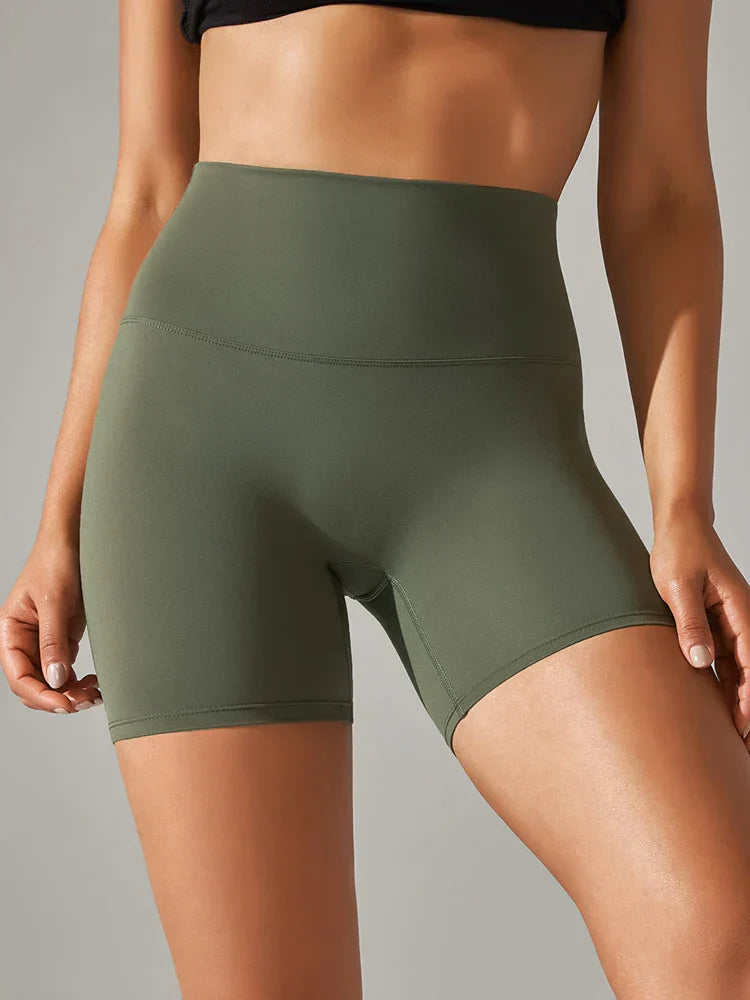 Damen Sport Yogashorts nahtlos elastisch bequem in verschiedenen Größen für Yoga und Fitness
