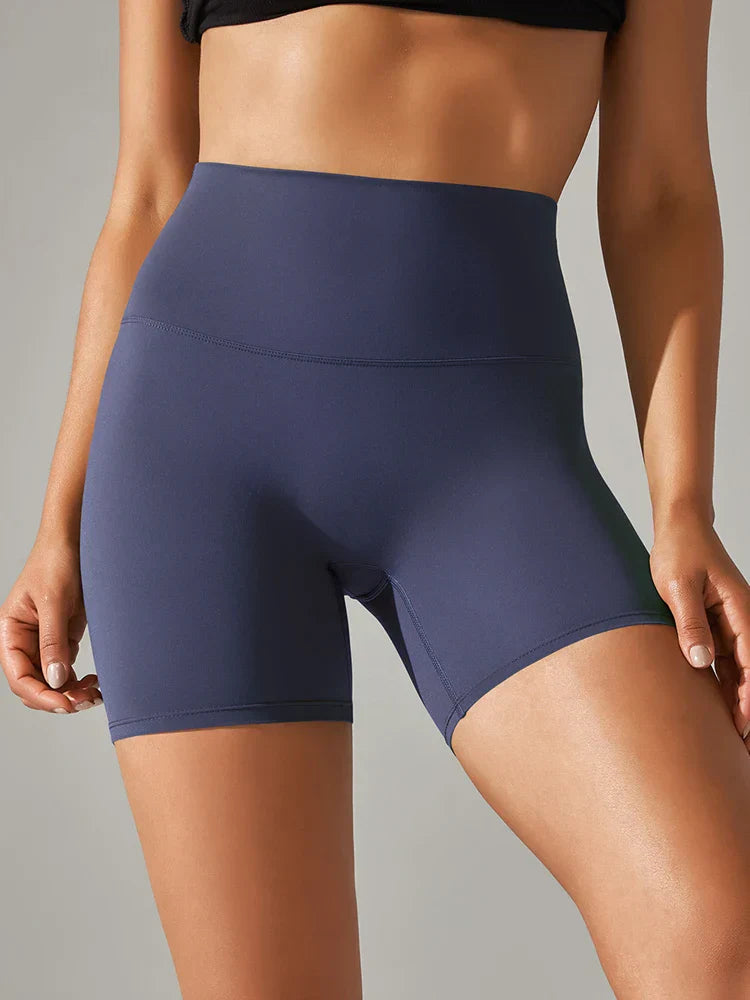Damen Sport Yogashorts mit nahtlosem Design, hoher Elastizität und perfekter Passform für Yoga und Fitness