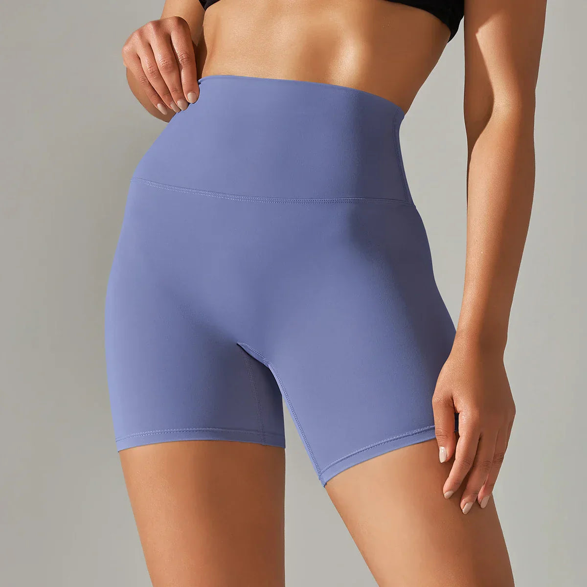 Damen Sport Yogashorts nahtlos, elastisch und atmungsaktiv für Yoga, Fitness und Alltag