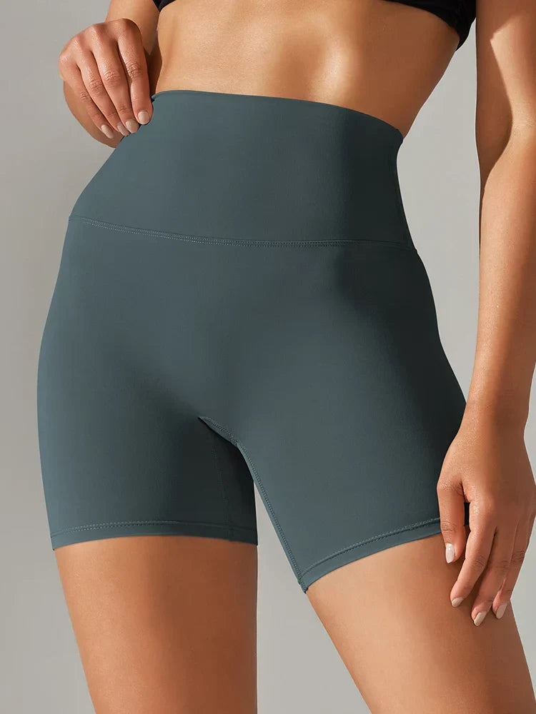 Damen Sport Yogashorts nahtlos elastisch für Komfort und perfekte Passform